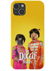 Funda personalizada para teléfono con 2 mascotas 'The Doggo Beatles'