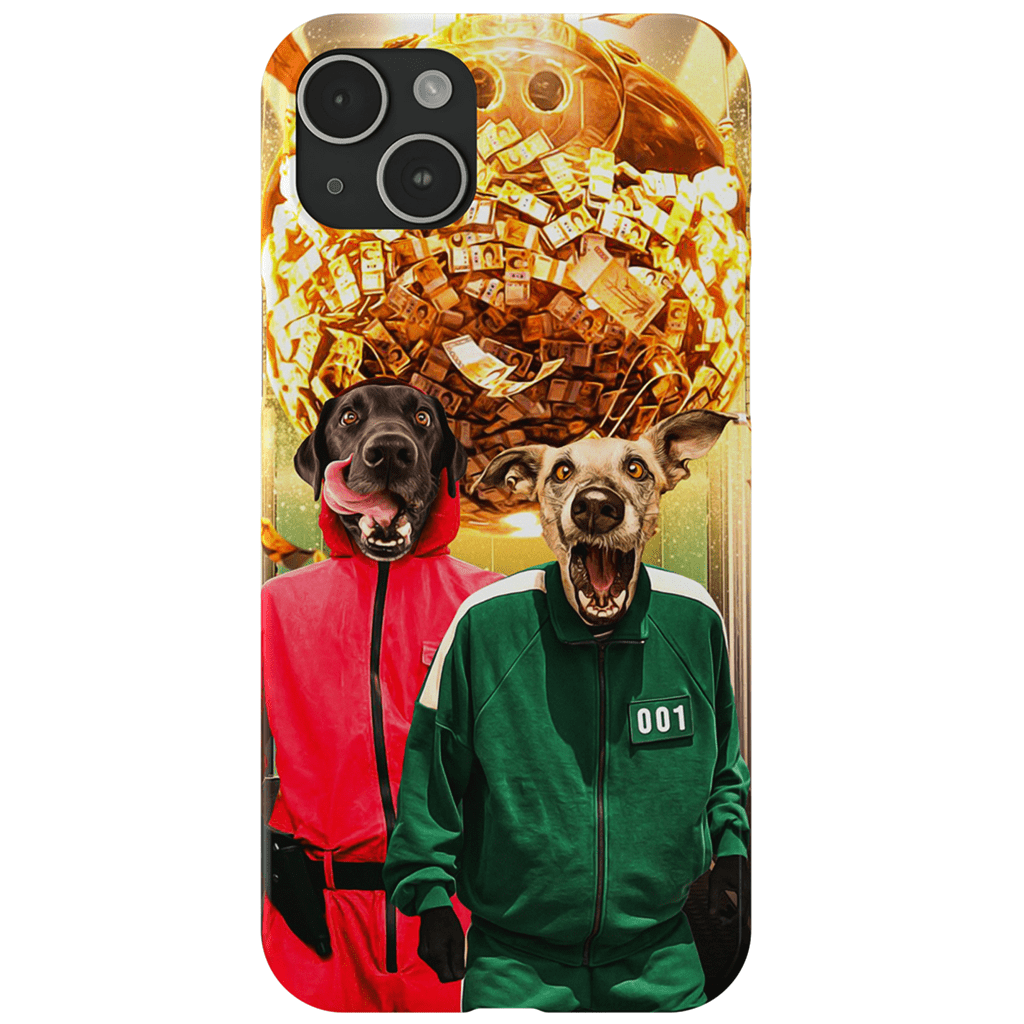 Funda personalizada para teléfono con 2 mascotas &#39;Squid Paws&#39;