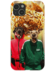 Funda personalizada para teléfono con 2 mascotas 'Squid Paws'