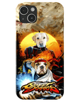 Funda personalizada para teléfono con 2 mascotas 'Street Doggos'