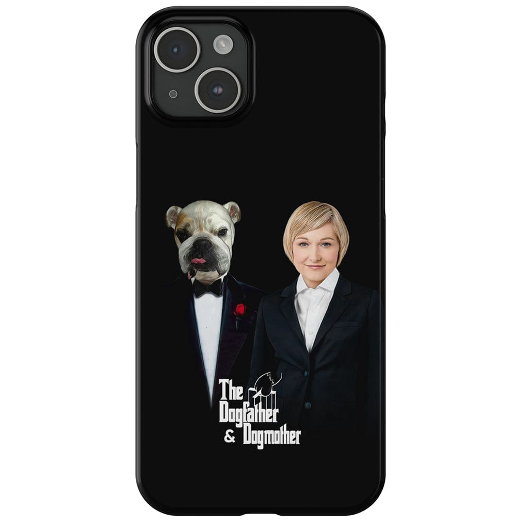 Funda personalizada para teléfono humano o mascota &#39;The Dogfather &amp;amp; Dogmother&#39;