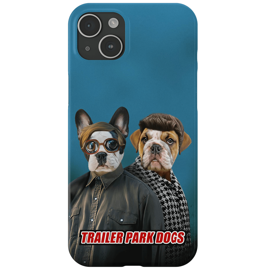 &#39;Trailer Park Dogs 2&#39; Funda personalizada para teléfono con 2 mascotas