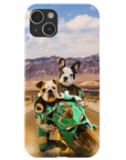 Funda personalizada para teléfono con 2 mascotas 'Kawadawgi Riders'