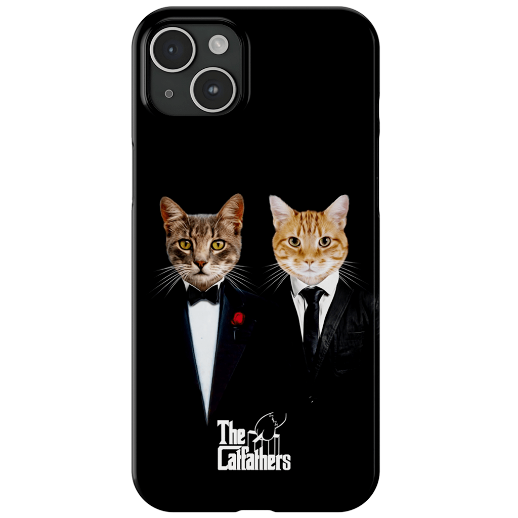 Funda personalizada para teléfono con 2 mascotas &#39;The Catfathers&#39;