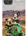 Funda personalizada para teléfono con 2 mascotas 'Kawadawgi Riders'