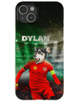 Funda para teléfono personalizada 'Wales Doggos Soccer'