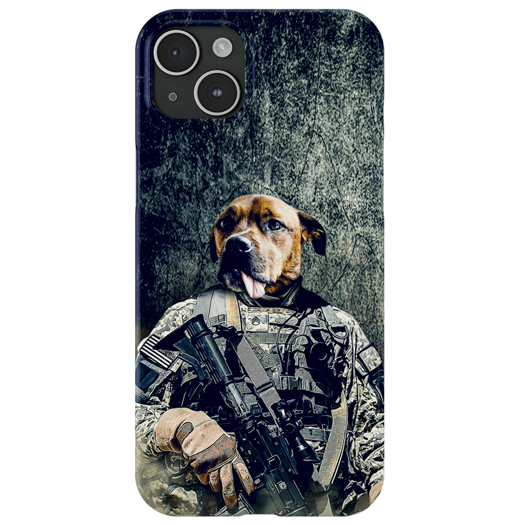 Funda para teléfono personalizada &#39;El veterano del ejército&#39;