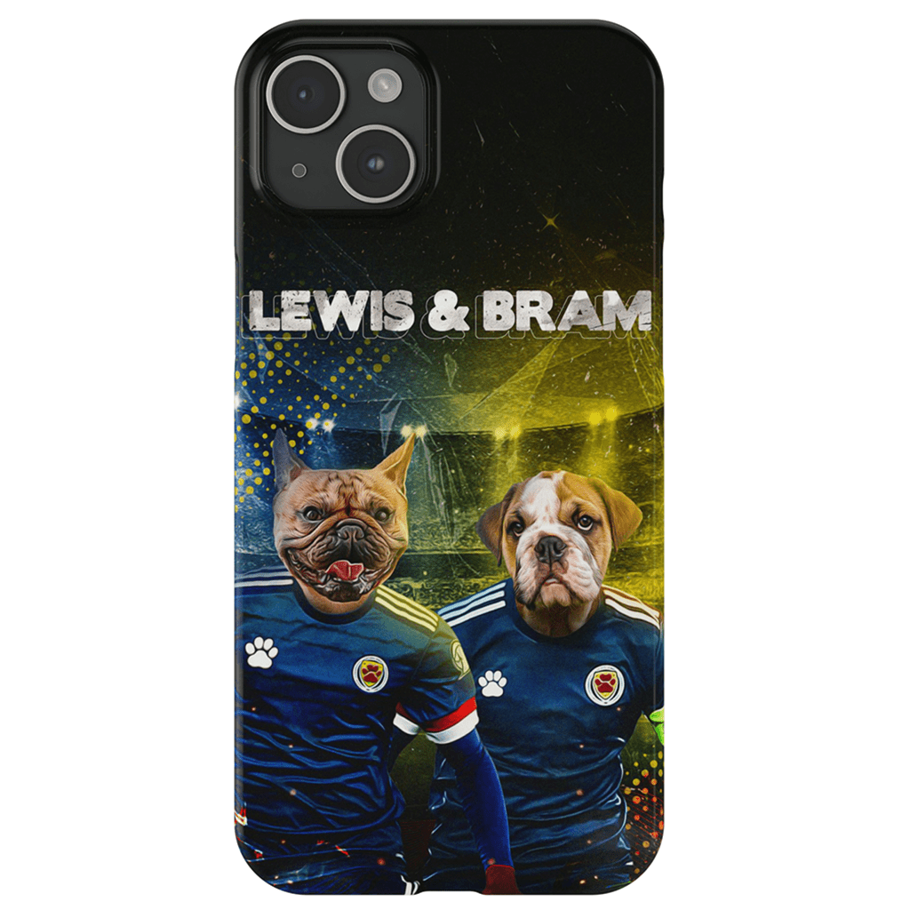 Funda personalizada para teléfono con 2 mascotas &#39;Scotland Doggos&#39;