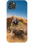 Funda para móvil personalizada 'El piloto de motocross'