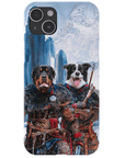 Funda personalizada para teléfono con 2 mascotas 'The Viking Warriors'