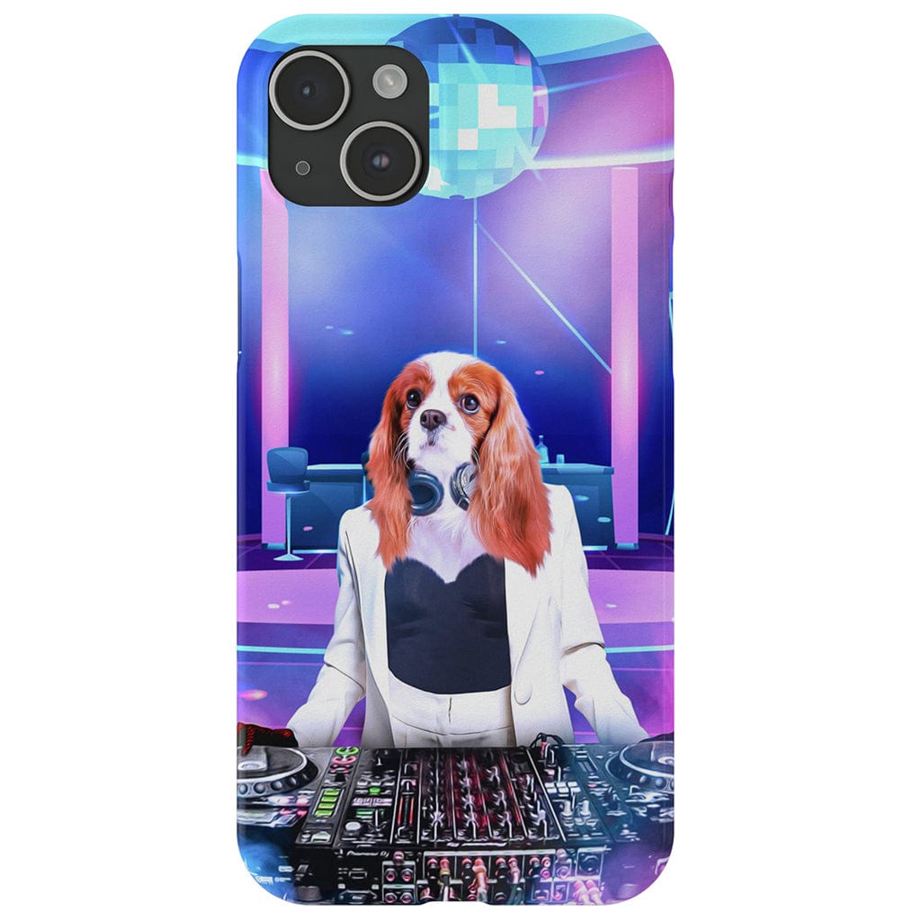 Funda para móvil personalizada &#39;La DJ femenina&#39;