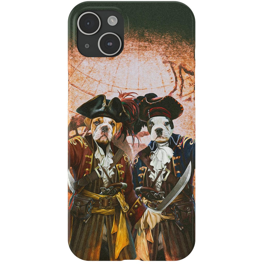 Funda personalizada para teléfono con 2 mascotas &#39;Los Piratas&#39;