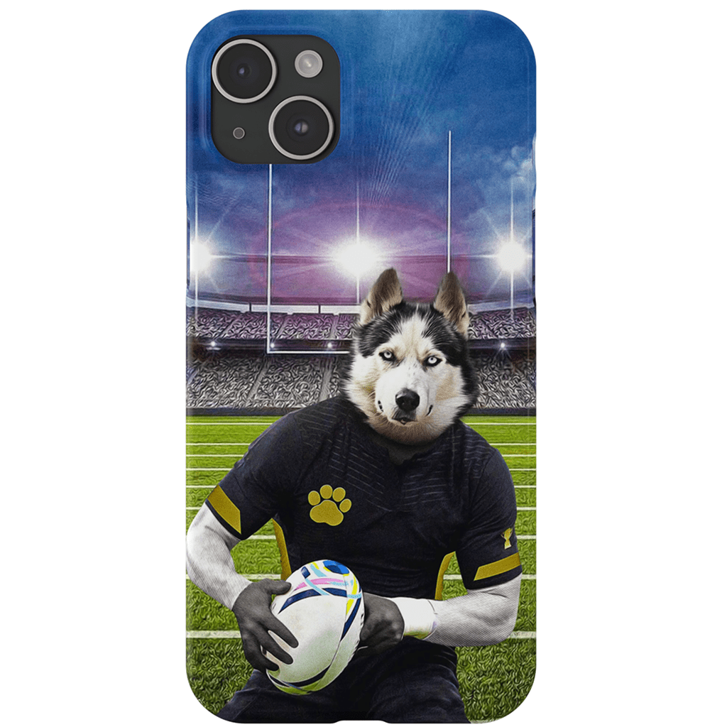 Funda para móvil personalizada &#39;El jugador de rugby&#39;