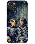 Funda personalizada para teléfono con 2 mascotas 'The Army Veterans'