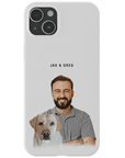 Funda moderna personalizada para teléfono para mascotas y humanos