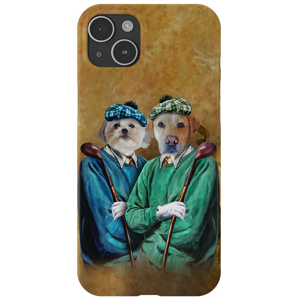 Funda personalizada para teléfono con 2 mascotas &#39;The Golfers&#39;