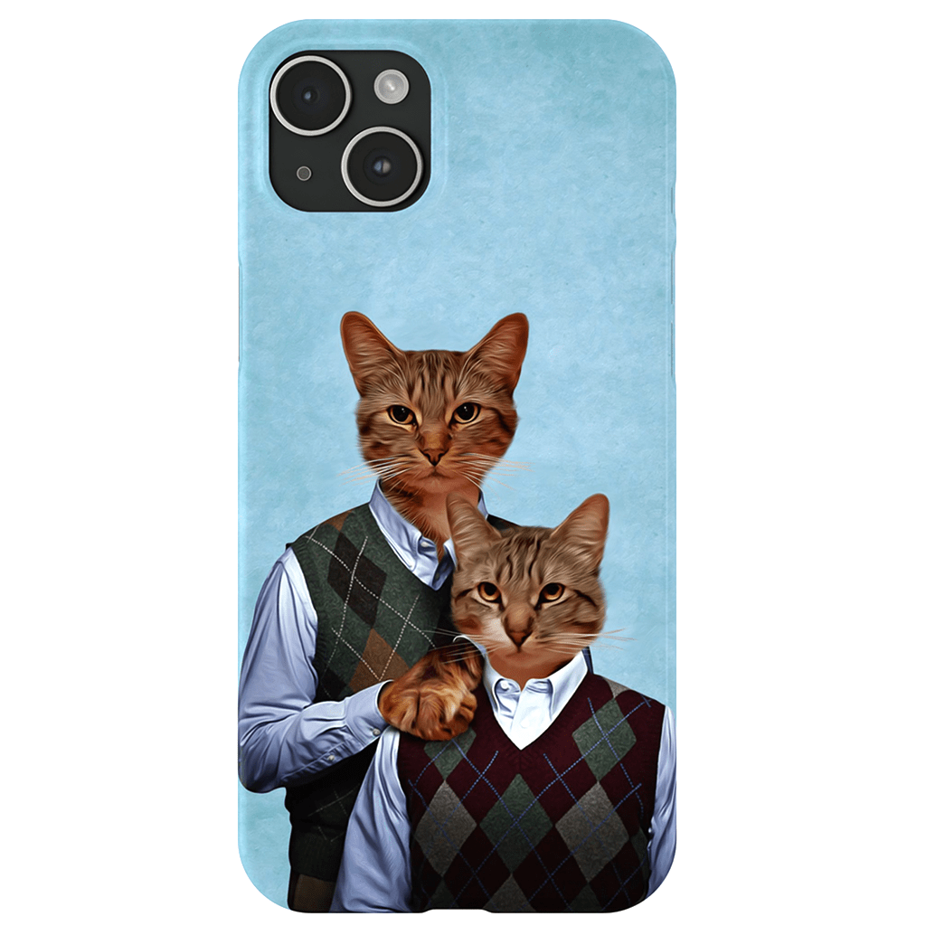 Funda personalizada para teléfono con 2 gatos &#39;Step Kitties&#39;