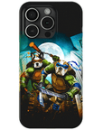 Funda personalizada para teléfono con 2 mascotas 'Teenage Mutant Ninja Doggos'