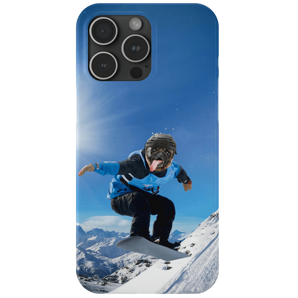 Funda para móvil personalizada &#39;El snowboarder&#39;