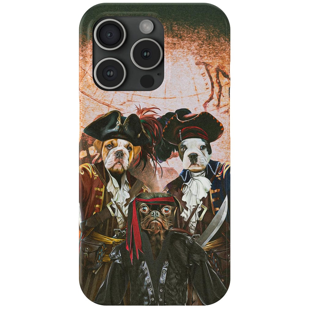 &#39;Los Piratas&#39; Funda personalizada para teléfono con 3 mascotas