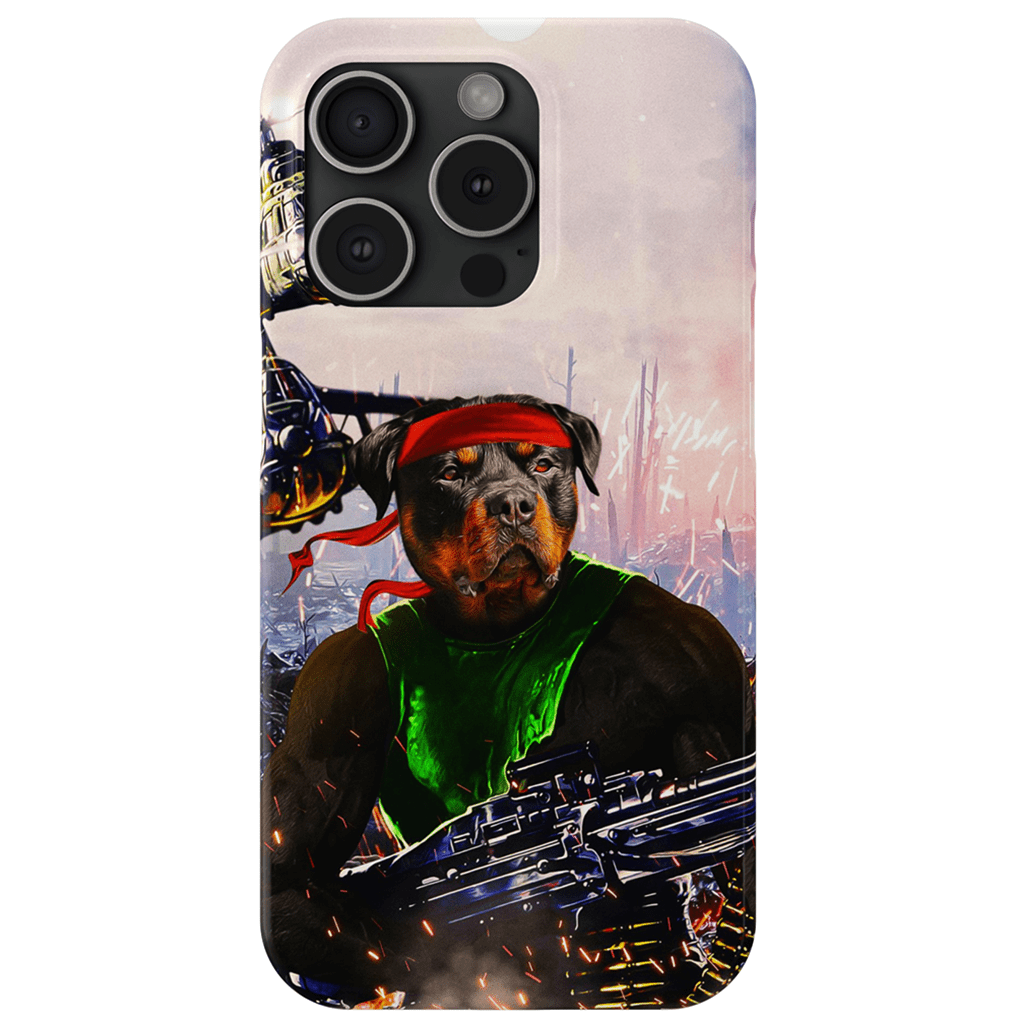 Funda para teléfono personalizada &#39;Rambo Doggo&#39;