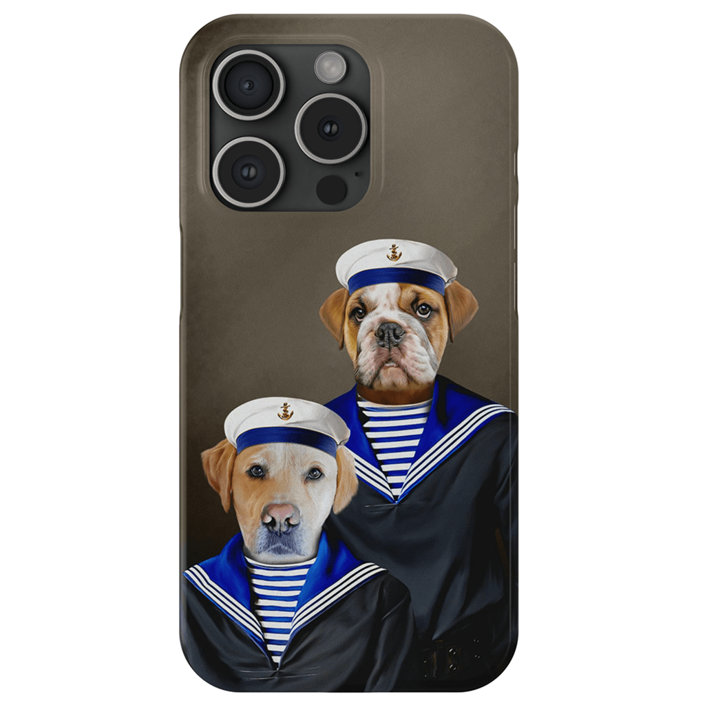 Funda personalizada para teléfono con 2 mascotas &#39;The Sailors&#39;