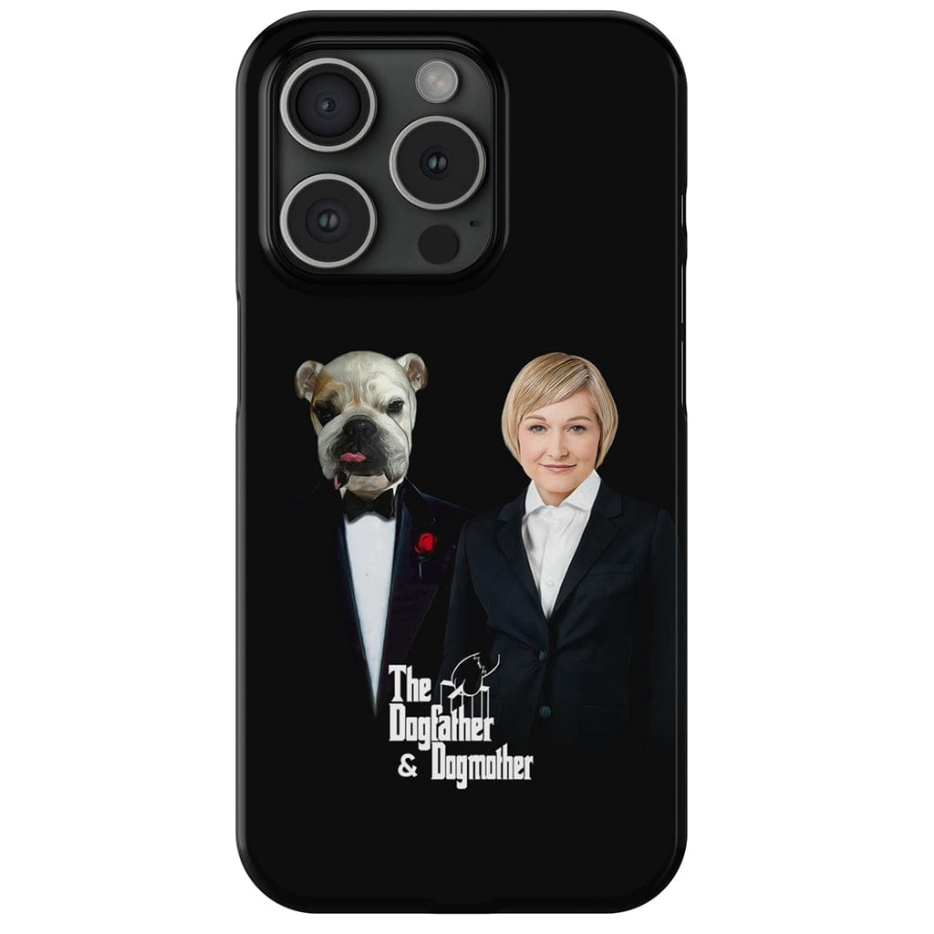 Funda personalizada para teléfono humano o mascota &#39;The Dogfather &amp;amp; Dogmother&#39;