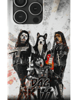 Funda personalizada para teléfono con 4 mascotas 'Kiss Doggos'