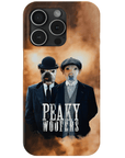 Funda personalizada para teléfono con 2 mascotas 'Peaky Woofers'