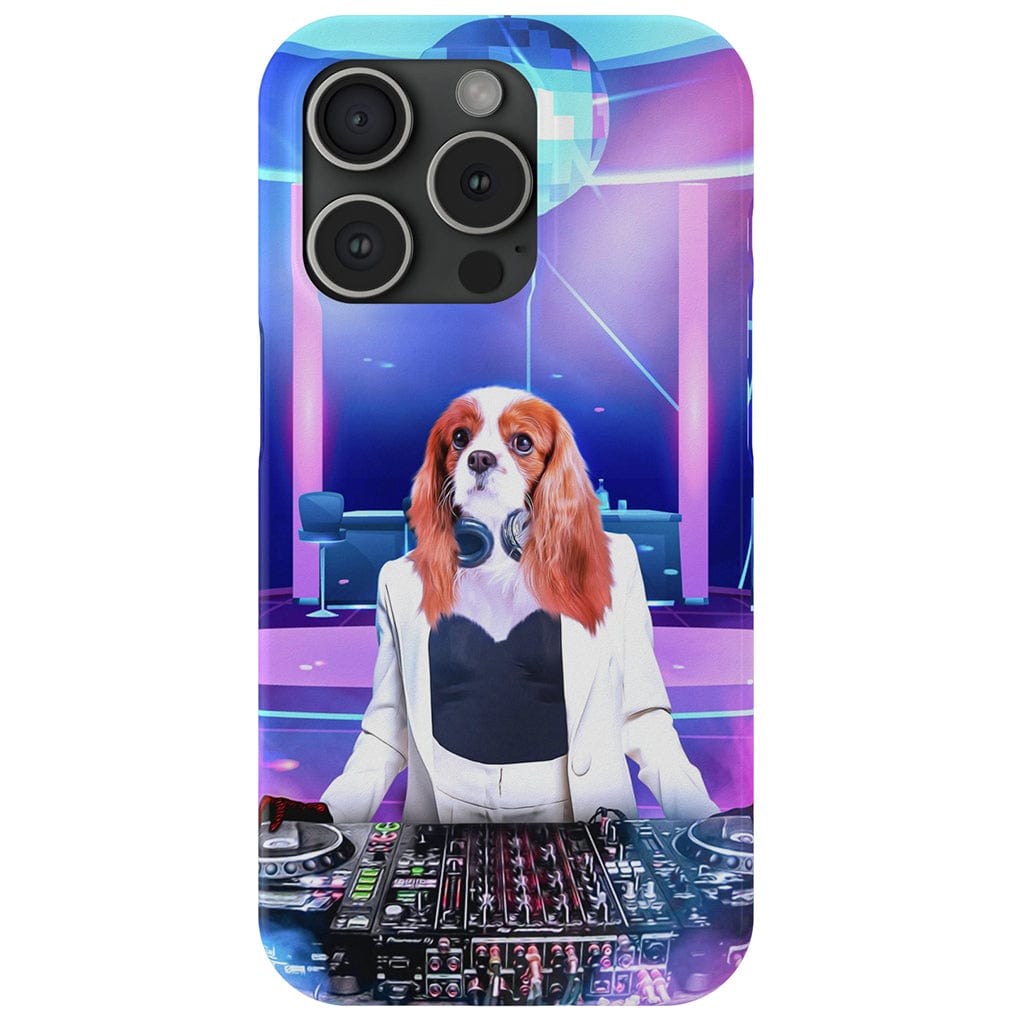 Funda para móvil personalizada &#39;La DJ femenina&#39;