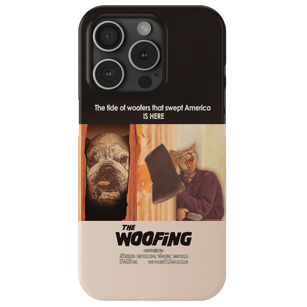 Funda personalizada para teléfono con 2 mascotas &#39;The Woofing&#39;