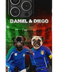 'Italy Doggos' Funda personalizada para teléfono con 2 mascotas