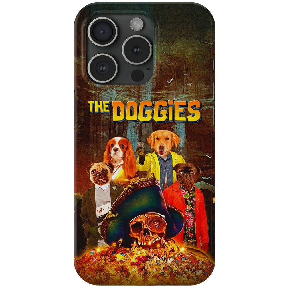 &#39;The Doggies&#39; Funda personalizada para teléfono con 4 mascotas