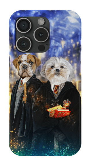 &#39;Harry Doggers 2&#39; Funda personalizada para teléfono con 2 mascotas