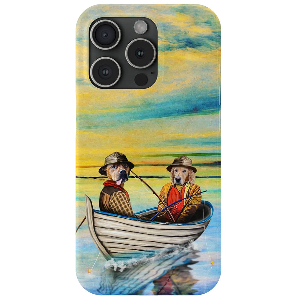 &#39;Los Pescadores&#39; Funda personalizada para teléfono con 2 mascotas