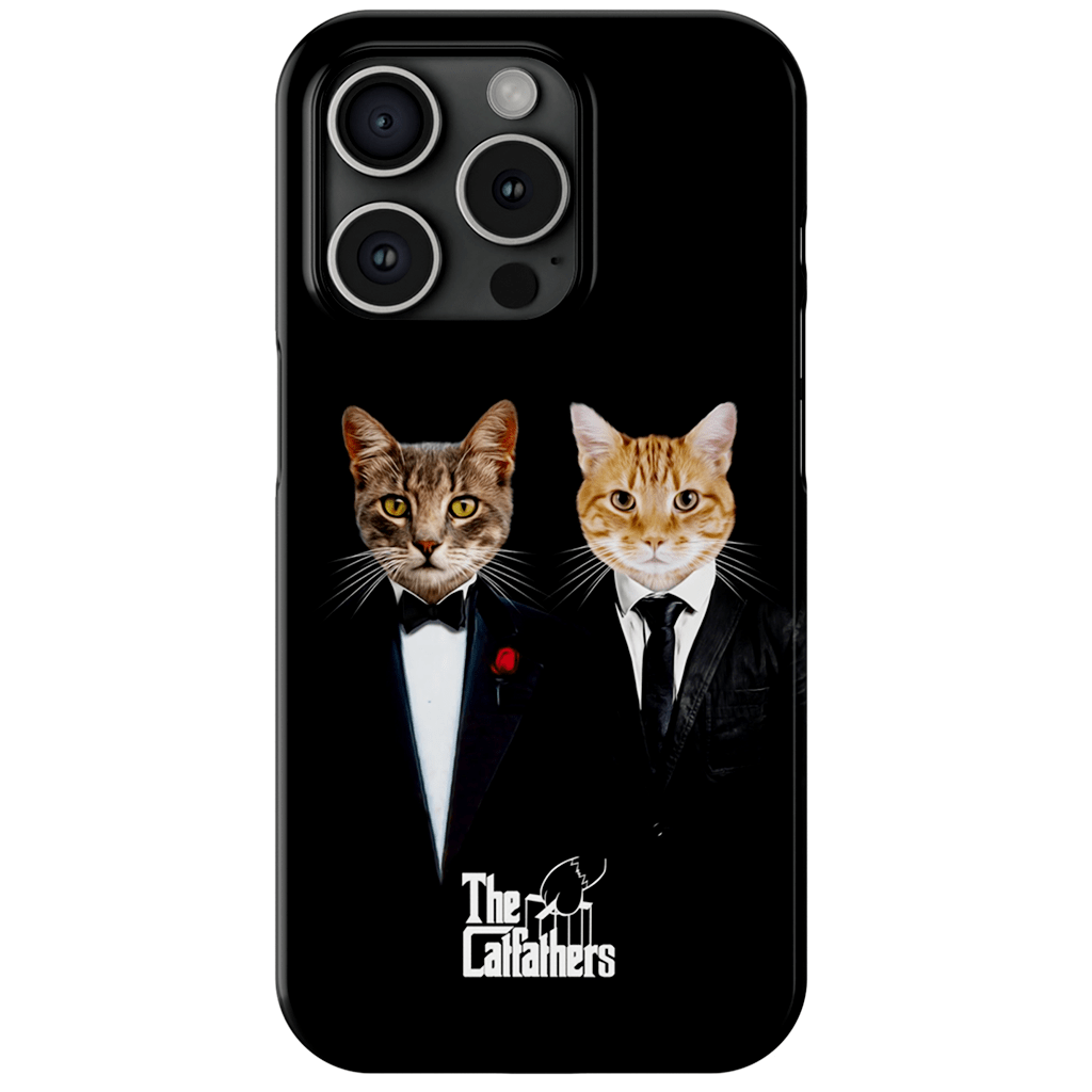 Funda personalizada para teléfono con 2 mascotas &#39;The Catfathers&#39;