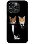 Funda personalizada para teléfono con 2 mascotas 'The Catfathers'