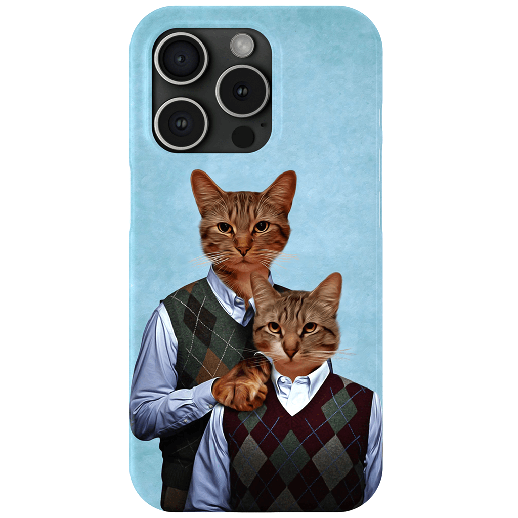 Funda personalizada para teléfono con 2 gatos &#39;Step Kitties&#39;