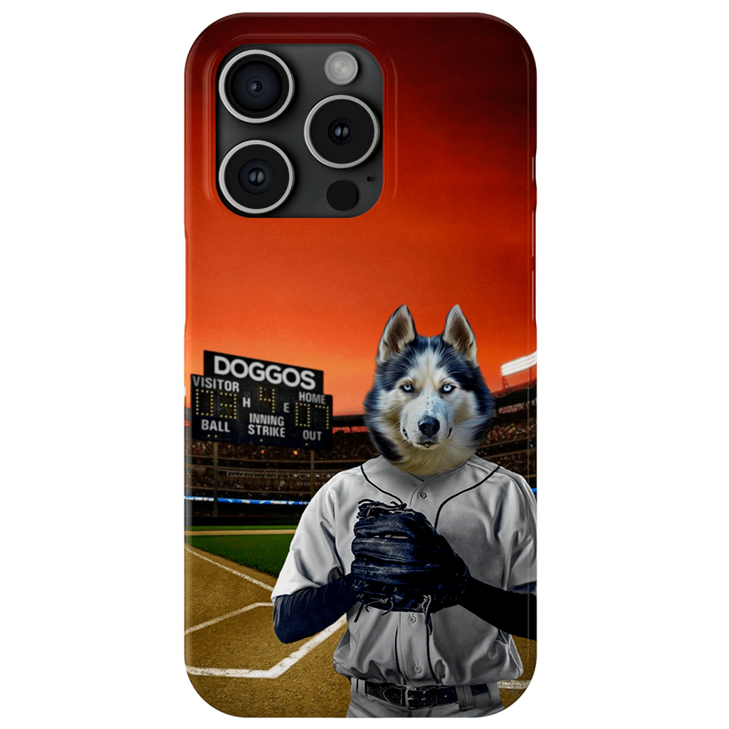 Funda para móvil personalizada &#39;El jugador de béisbol&#39;