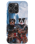 Funda personalizada para teléfono con 2 mascotas 'The Viking Warriors'