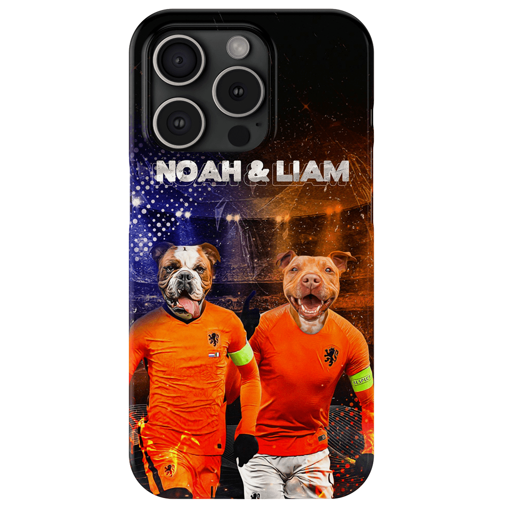 Funda personalizada para teléfono con 2 mascotas &#39;Holland Doggos&#39;