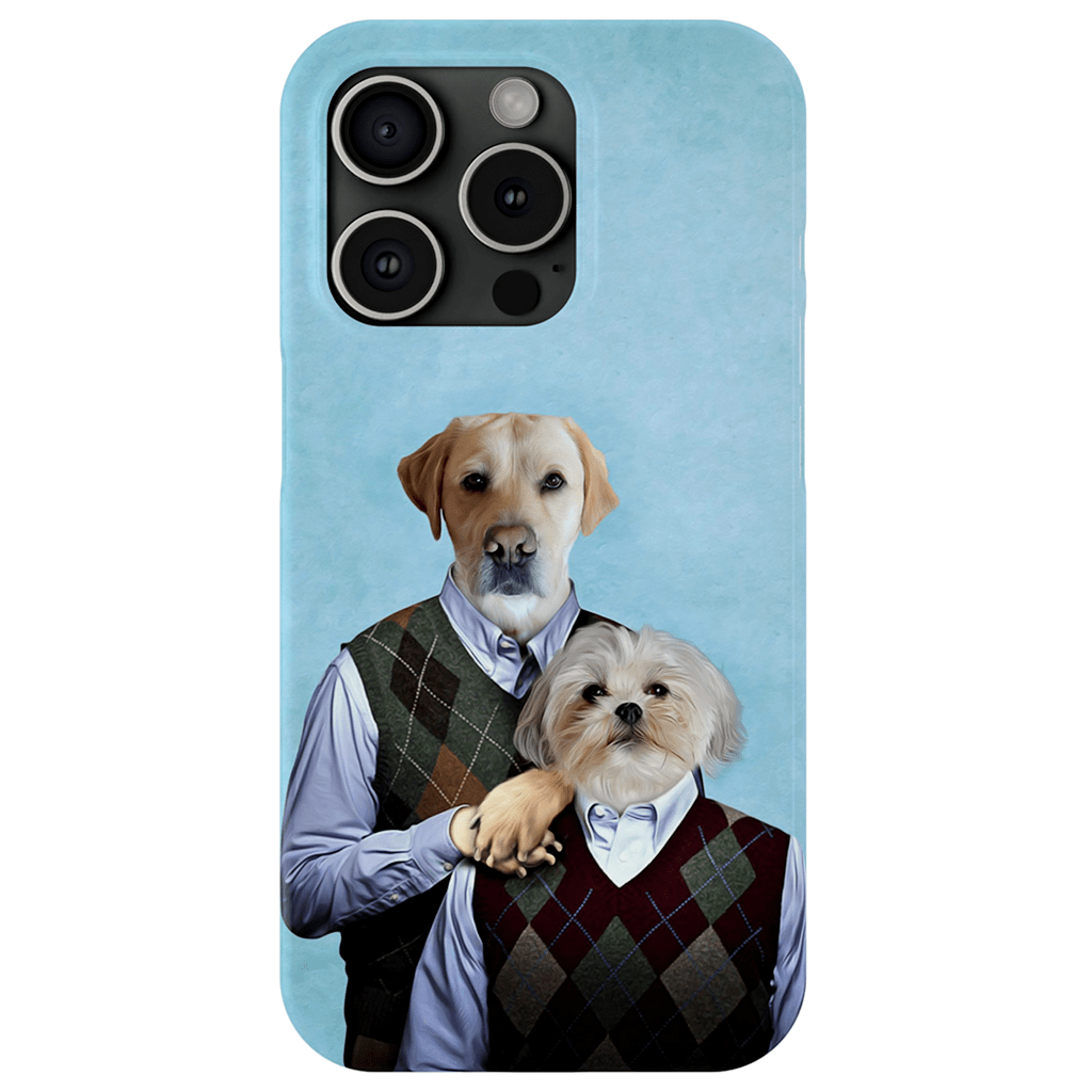 &#39;Step-Doggos&#39; Funda personalizada para teléfono con 2 perros