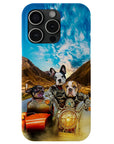 'Harley Wooferson' Funda personalizada para teléfono con 3 mascotas