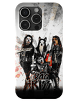 Funda personalizada para teléfono con 4 mascotas 'Kiss Doggos'