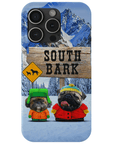 Funda personalizada para teléfono con 2 mascotas 'South Bark'