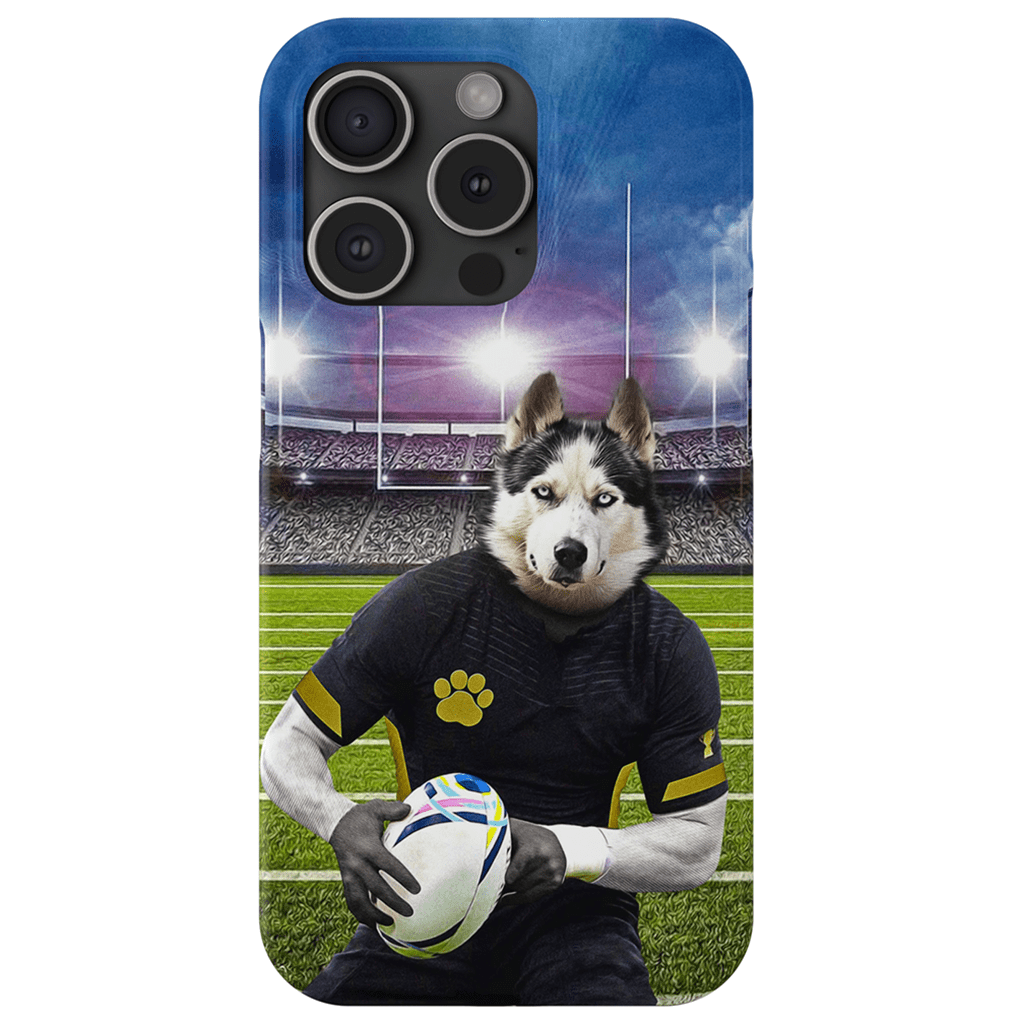 Funda para móvil personalizada &#39;El jugador de rugby&#39;