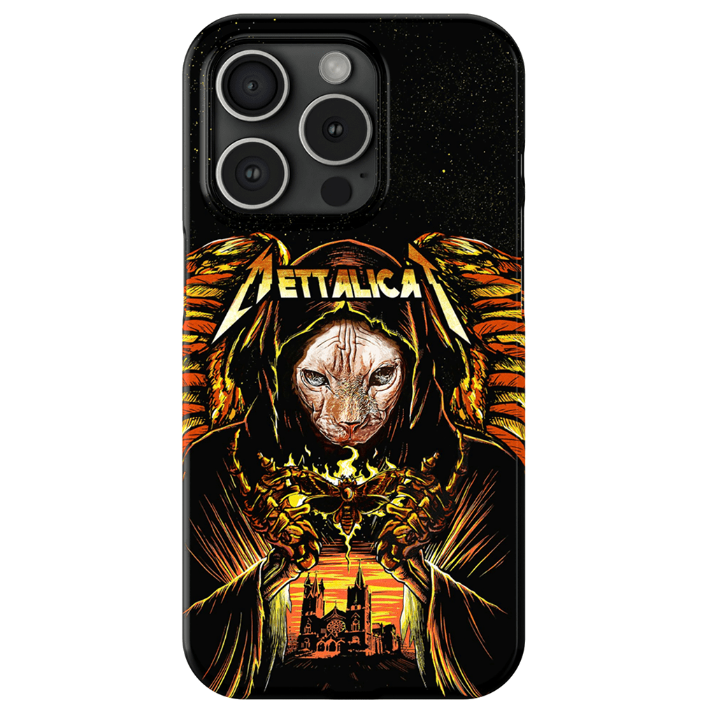 Funda para móvil personalizada &#39;Mettalicat&#39;