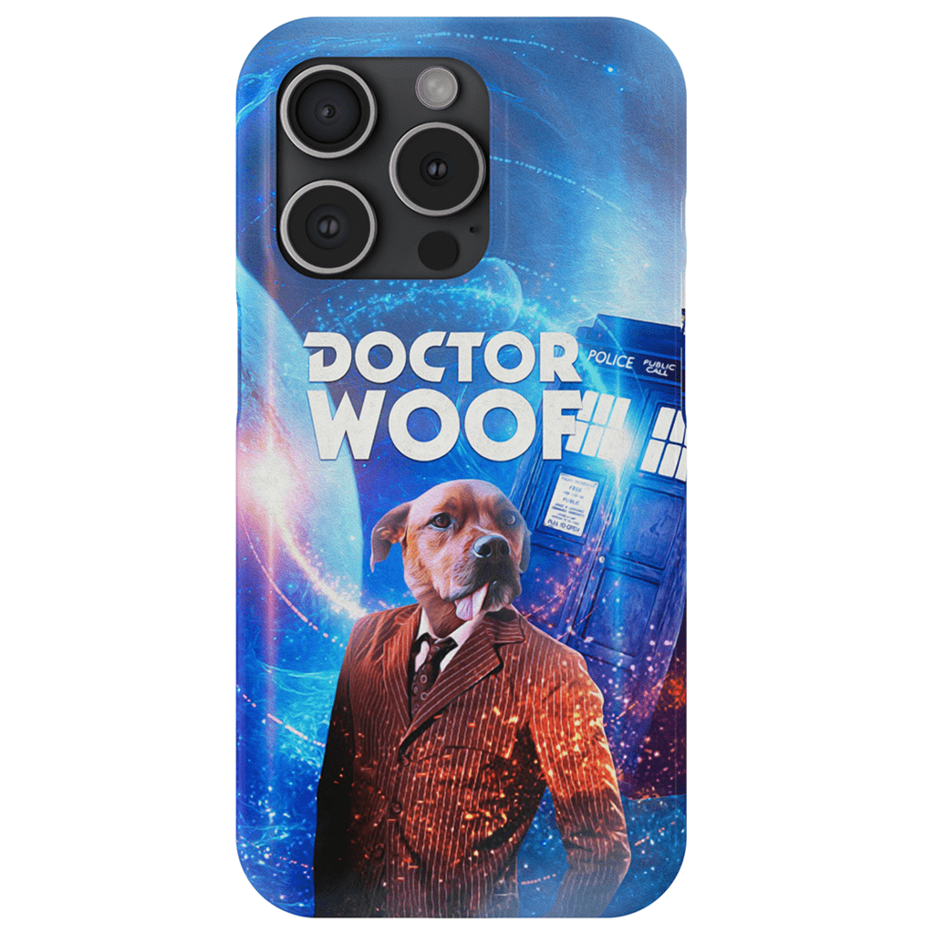 &#39;Dr. Funda de teléfono personalizada Woof (masculino)