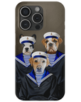 Funda personalizada para teléfono con 3 mascotas 'Los Marineros'