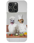 Funda personalizada para teléfono con 2 mascotas 'The Chefs'